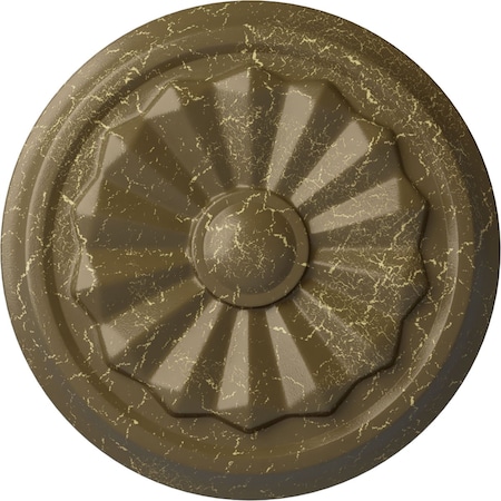 Ekena Millwork Olivia Ceiling Medallion (Fits Canopies up to 2 1/8"), 7 7/8"OD x 1 1/8"P, Mississippi Mud Crackle CM07OLMMC